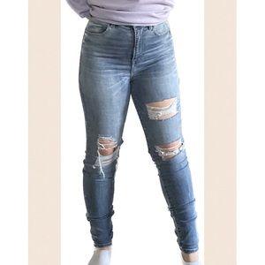 Ultra High Rise Ripped Skinny Jeans, worn a couple times